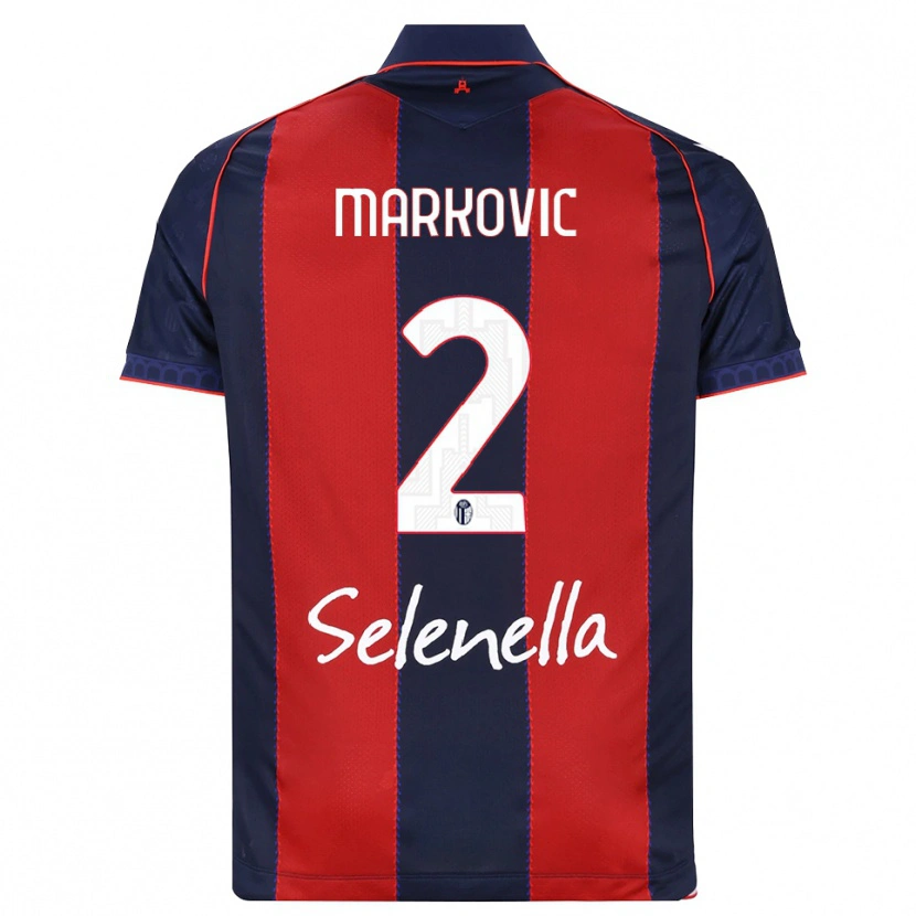 Danxen Uomo Maglia Petar Markovic #2 Blu Reale Rosso Bianco Kit Gara Home 2026/27 Maglietta