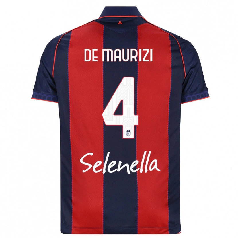 Danxen Uomo Maglia Alessandro De Maurizi #4 Blu Reale Rosso Bianco Kit Gara Home 2026/27 Maglietta