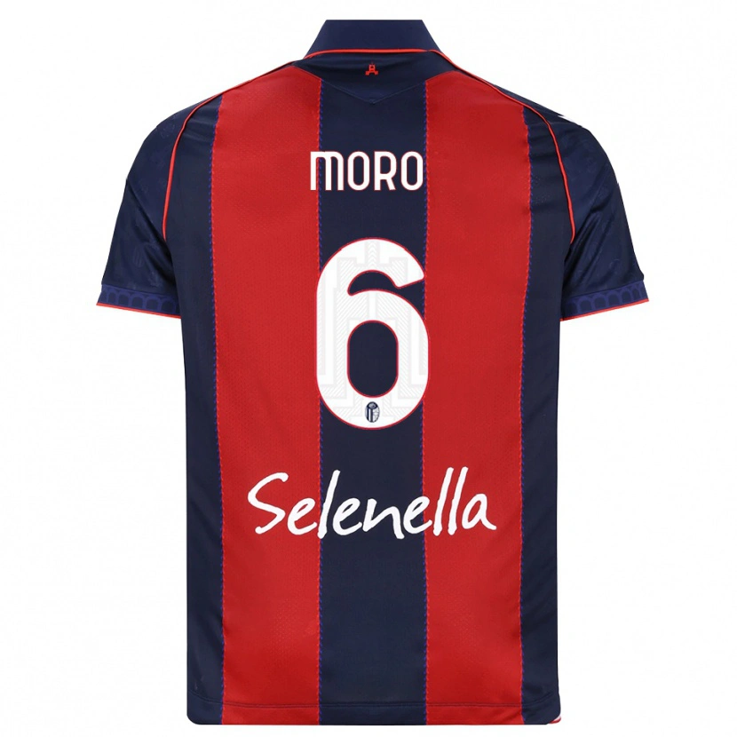 Danxen Uomo Maglia Nikola Moro #6 Blu Reale Rosso Bianco Kit Gara Home 2026/27 Maglietta