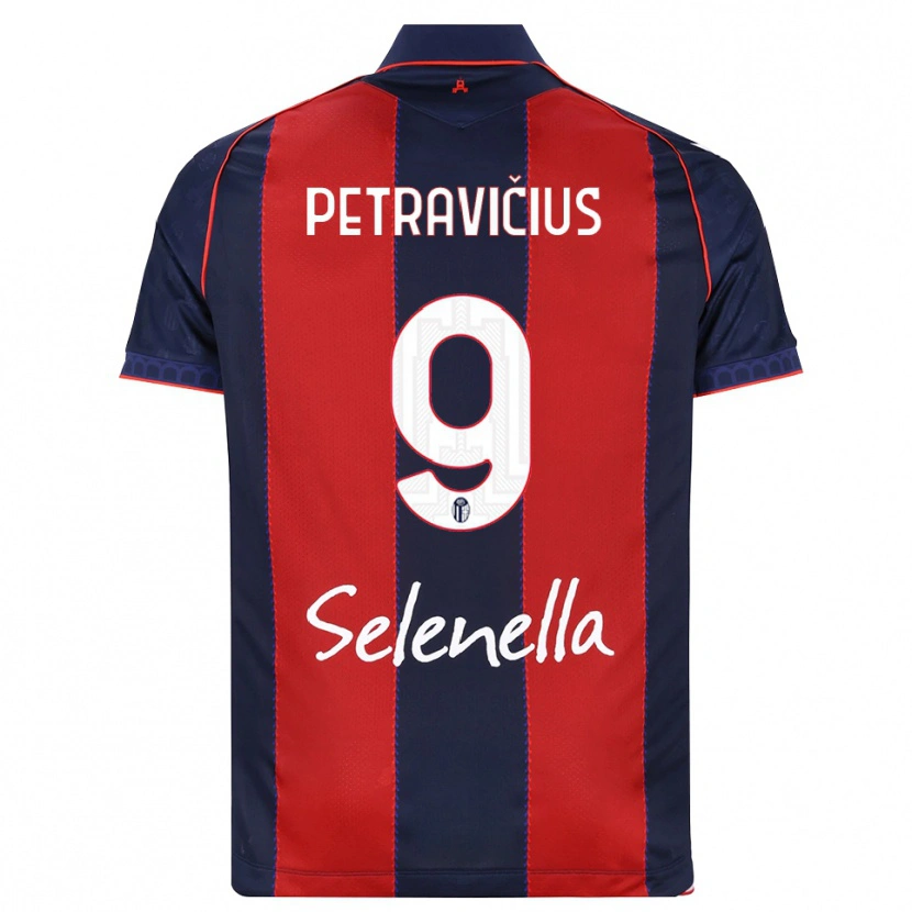 Danxen Uomo Maglia Joris Petravičius #9 Blu Reale Rosso Bianco Kit Gara Home 2026/27 Maglietta