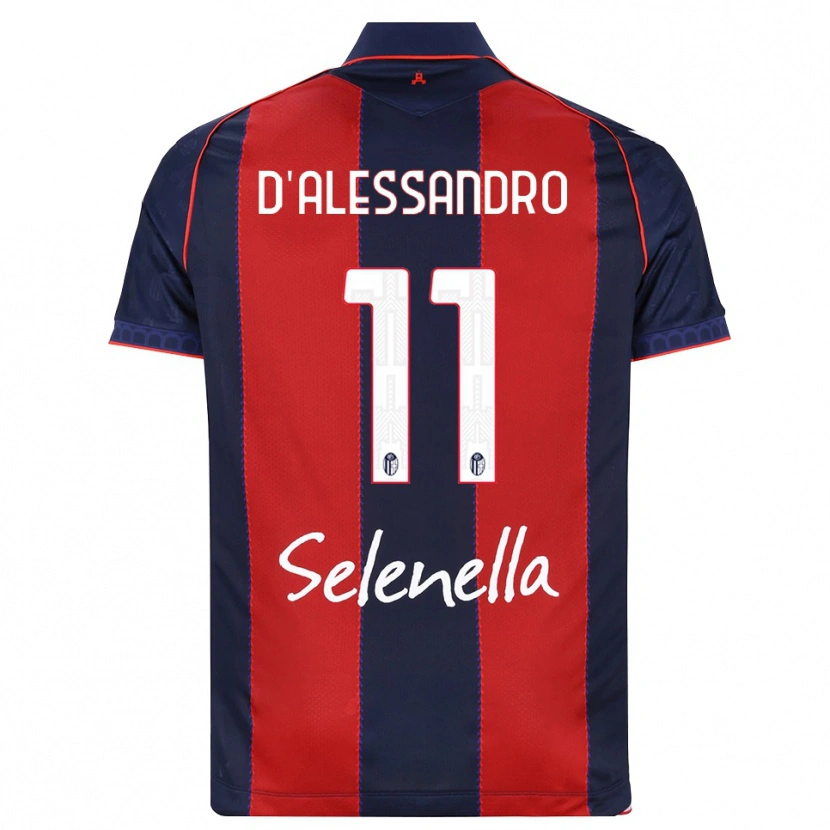 Danxen Uomo Maglia Giuliano D'alessandro #11 Blu Reale Rosso Bianco Kit Gara Home 2026/27 Maglietta