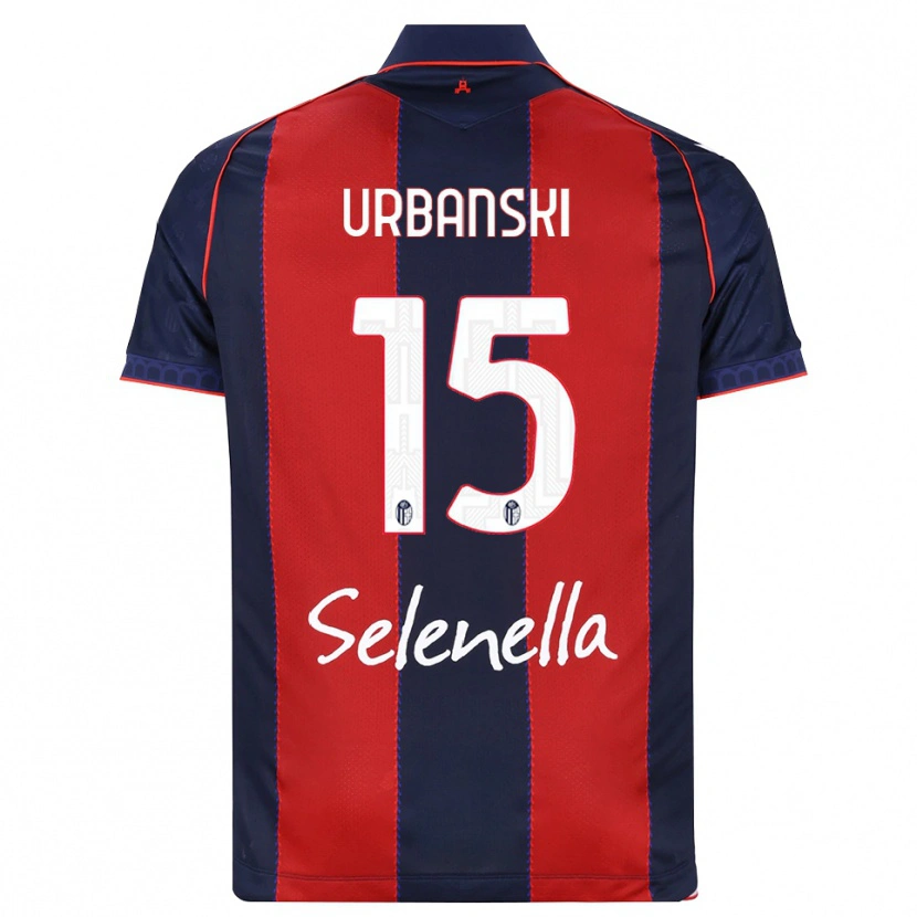 Danxen Uomo Maglia Dominik Urbanski #15 Blu Reale Rosso Bianco Kit Gara Home 2026/27 Maglietta