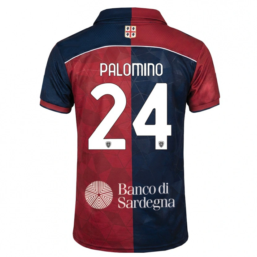 Danxen Uomo Maglia Jose Luis Palomino #24 Borgogna Blu Reale Kit Gara Home 2026/27 Maglietta