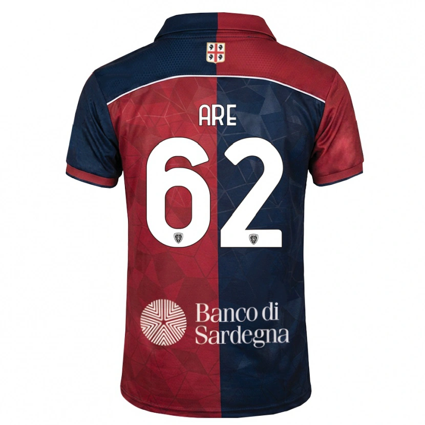 Danxen Uomo Maglia Emmanuele Are #62 Borgogna Blu Reale Kit Gara Home 2026/27 Maglietta