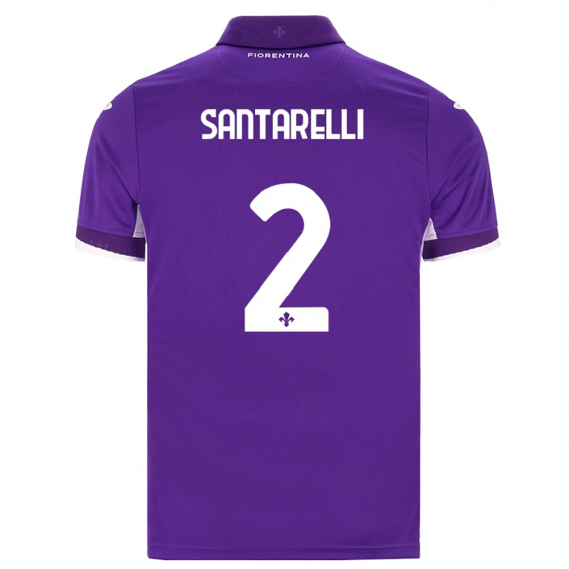 Danxen Uomo Maglia Andrea Santarelli #2 Viola Bianco Rosa Kit Gara Home 2026/27 Maglietta