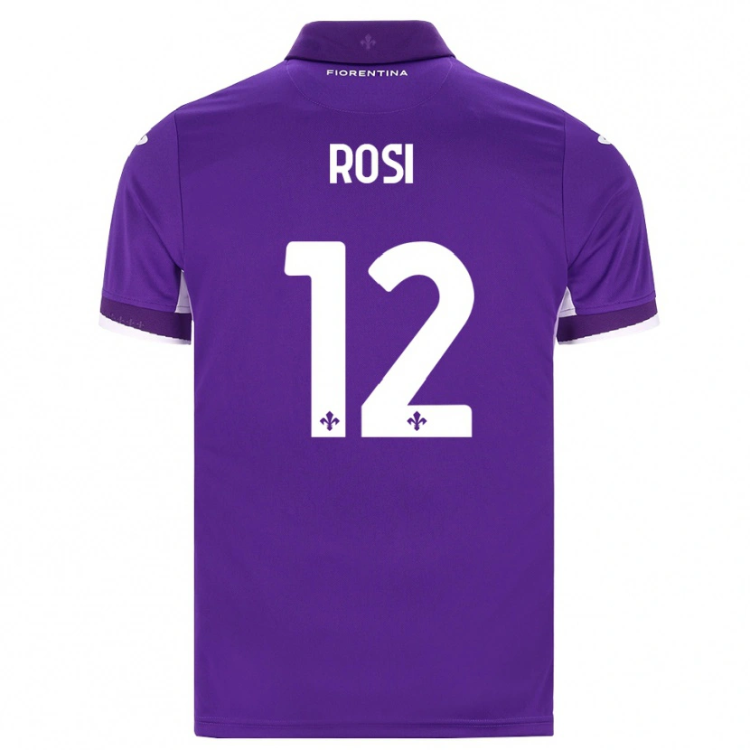 Danxen Uomo Maglia Ettore Rosi #12 Viola Bianco Rosa Kit Gara Home 2026/27 Maglietta