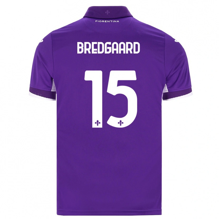 Danxen Uomo Maglia Sofie Bredgaard #15 Viola Bianco Rosa Kit Gara Home 2026/27 Maglietta