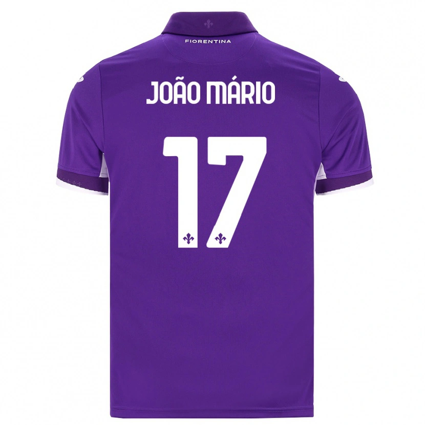 Danxen Uomo Maglia João Mário #17 Viola Bianco Rosa Kit Gara Home 2026/27 Maglietta