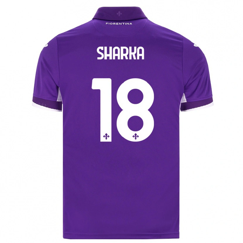 Danxen Uomo Maglia Gentjan Sharka #18 Viola Bianco Rosa Kit Gara Home 2026/27 Maglietta