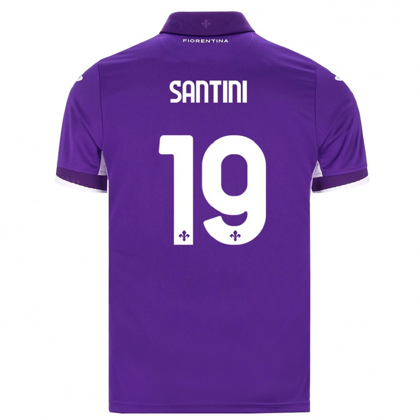 Danxen Uomo Maglia Margherita Santini #19 Viola Bianco Rosa Kit Gara Home 2026/27 Maglietta