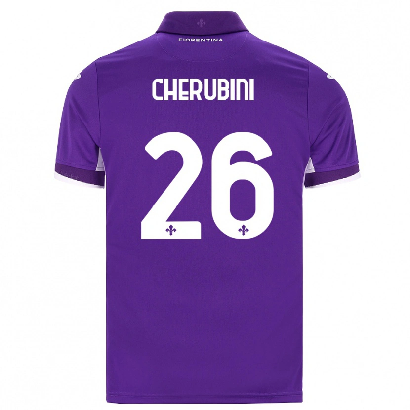 Danxen Uomo Maglia Maya Cherubini #26 Viola Bianco Rosa Kit Gara Home 2026/27 Maglietta