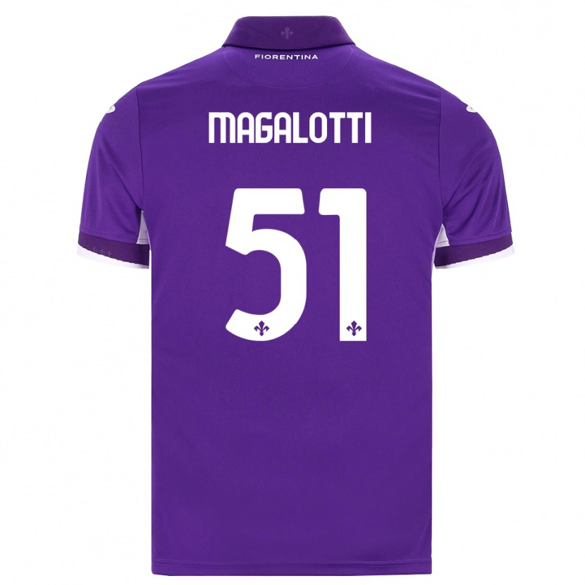 Danxen Uomo Maglia Mattia Magalotti #51 Viola Bianco Rosa Kit Gara Home 2026/27 Maglietta