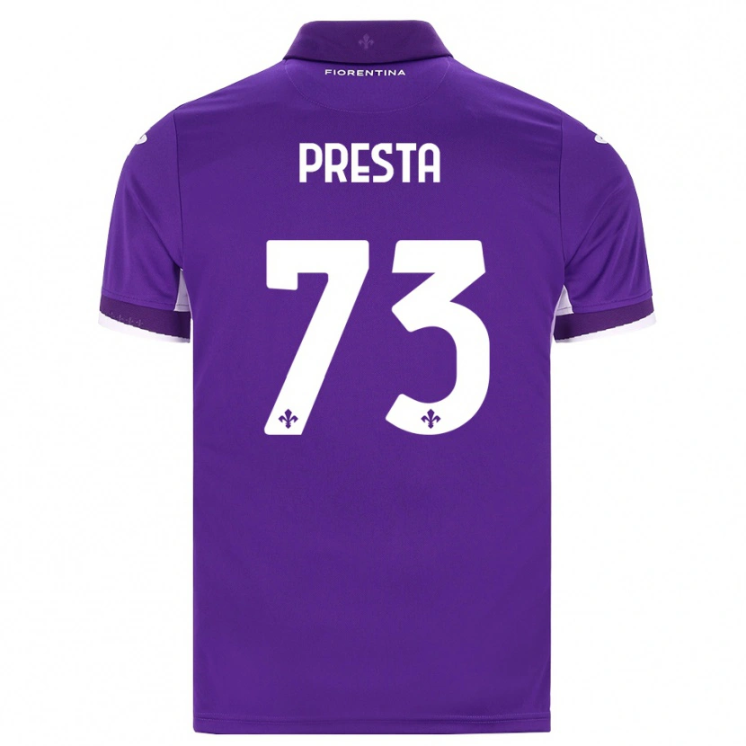 Danxen Uomo Maglia Francesco Presta #73 Viola Bianco Rosa Kit Gara Home 2026/27 Maglietta