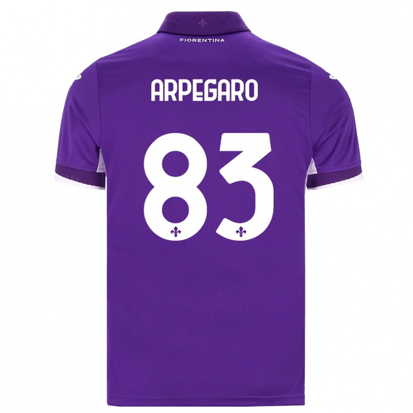 Danxen Uomo Maglia Sofia Arpegaro #83 Viola Bianco Rosa Kit Gara Home 2026/27 Maglietta