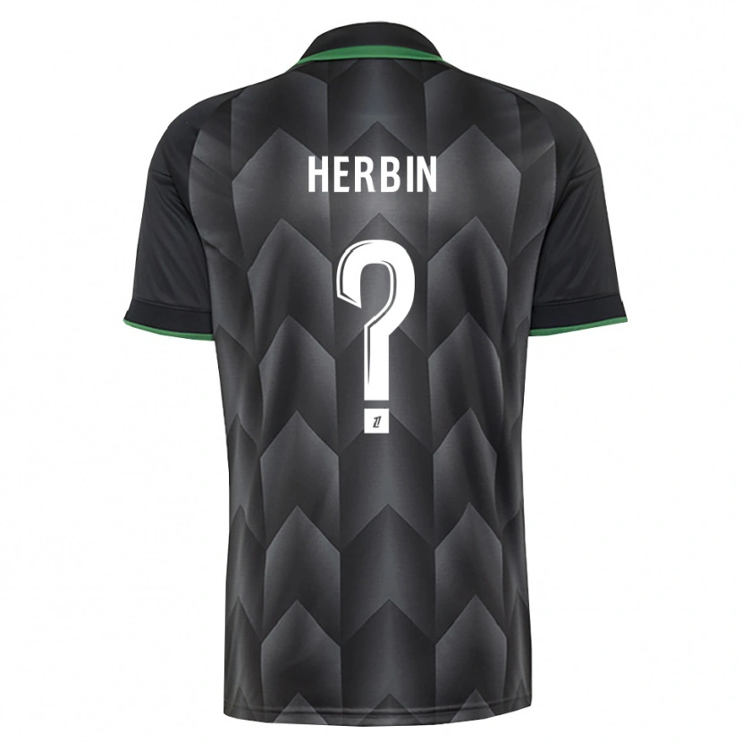 Danxen Uomo Maglia Grégoire Herbin #0 Verde Bianco Nero Kit Gara Away 2026/27 Maglietta