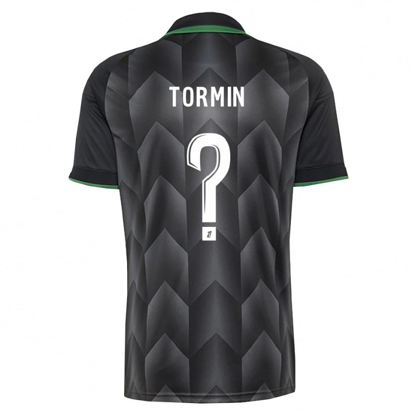 Danxen Uomo Maglia Sean Tormin #0 Verde Bianco Nero Kit Gara Away 2026/27 Maglietta