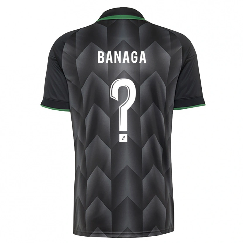 Danxen Uomo Maglia Mathéssendé Baud Banaga #0 Verde Bianco Nero Kit Gara Away 2026/27 Maglietta