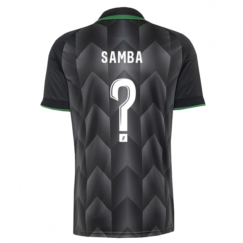Danxen Uomo Maglia Emmanuel Samba #0 Verde Bianco Nero Kit Gara Away 2026/27 Maglietta