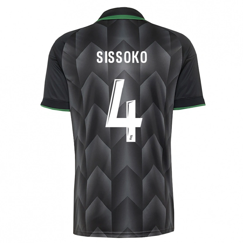 Danxen Uomo Maglia Tidjane Sissoko #4 Verde Bianco Nero Kit Gara Away 2026/27 Maglietta