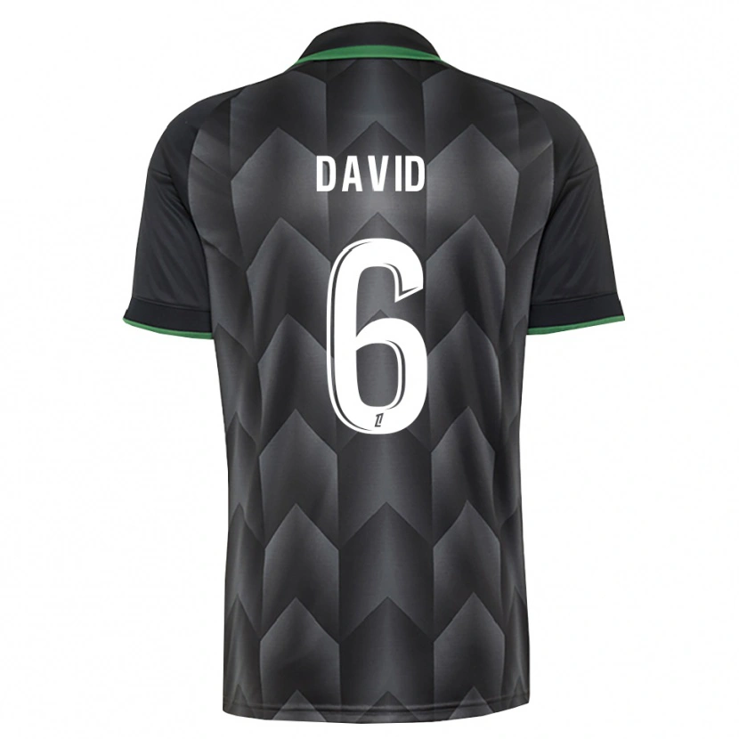 Danxen Uomo Maglia Tess David #6 Verde Bianco Nero Kit Gara Away 2026/27 Maglietta