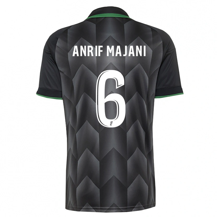 Danxen Uomo Maglia El Anrif Majani #6 Verde Bianco Nero Kit Gara Away 2026/27 Maglietta