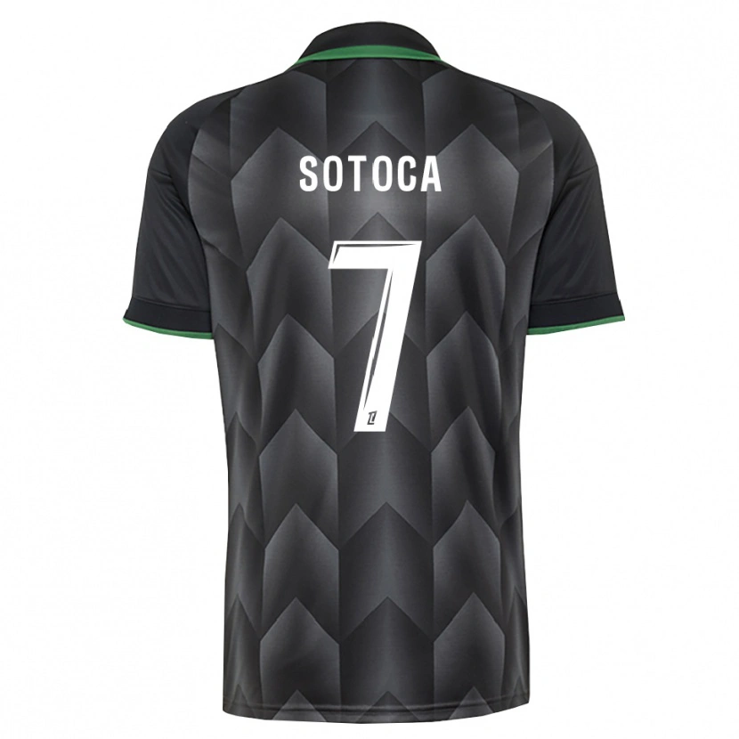 Danxen Uomo Maglia Florian Sotoca #7 Verde Bianco Nero Kit Gara Away 2026/27 Maglietta
