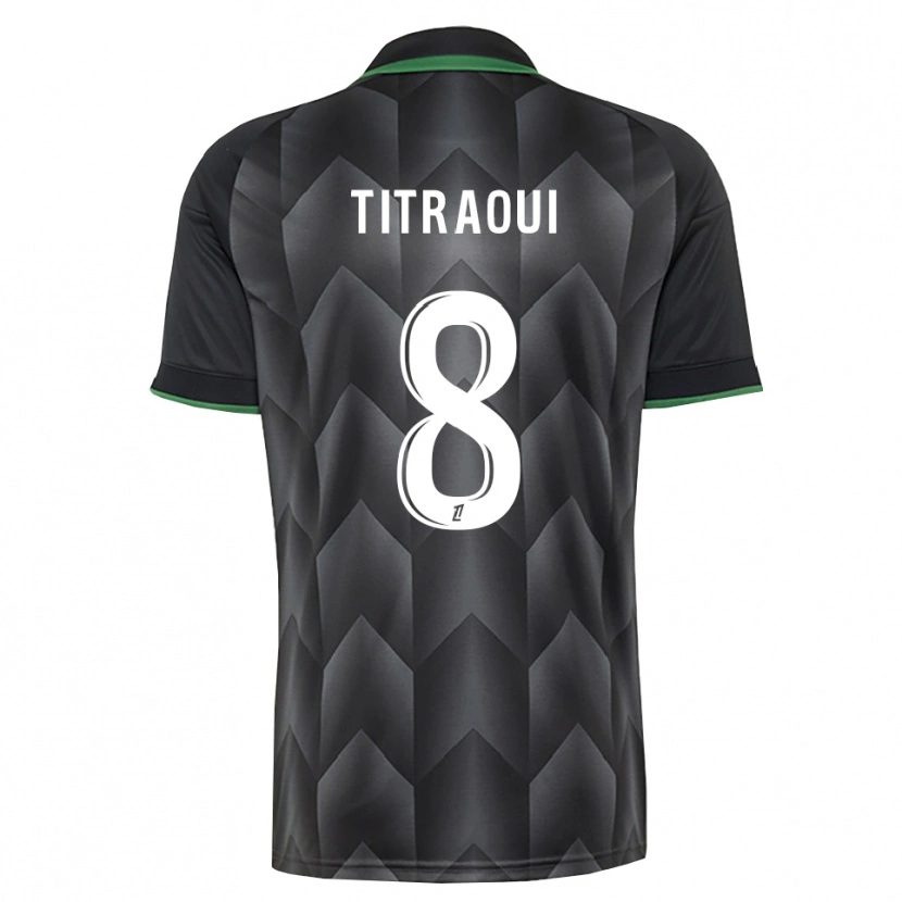 Danxen Uomo Maglia Yacine Titraoui #8 Verde Bianco Nero Kit Gara Away 2026/27 Maglietta