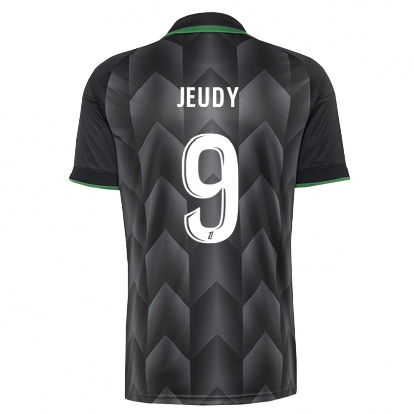 Danxen Uomo Maglia Sherly Jeudy #9 Verde Bianco Nero Kit Gara Away 2026/27 Maglietta