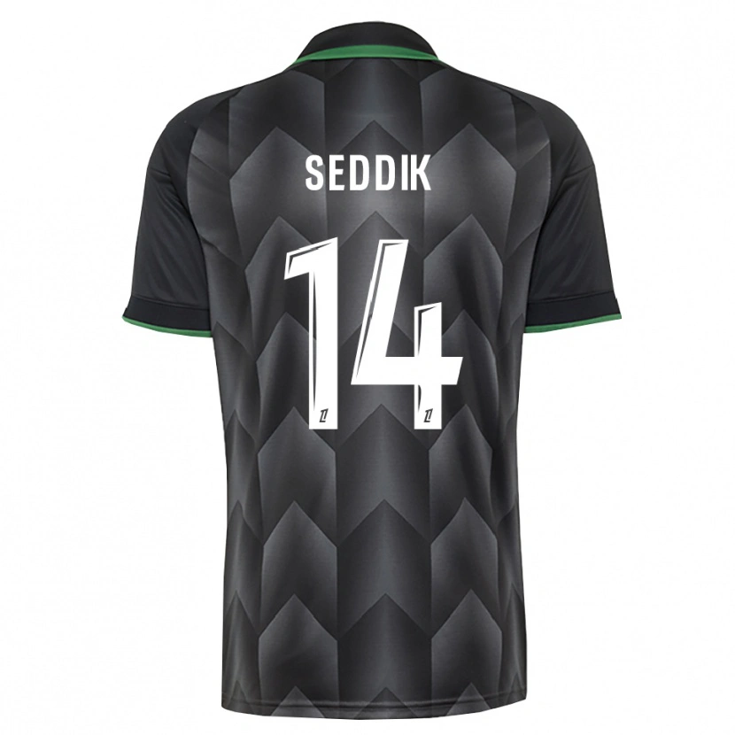 Danxen Uomo Maglia Mohamed Seddik #14 Verde Bianco Nero Kit Gara Away 2026/27 Maglietta