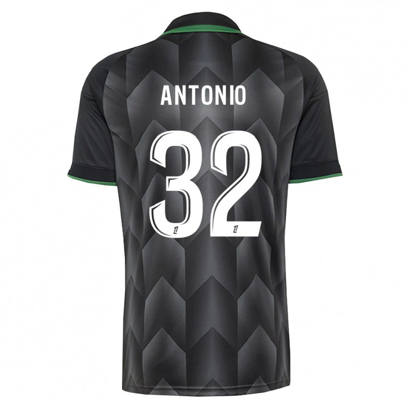 Danxen Uomo Maglia Kyllian Antonio #32 Verde Bianco Nero Kit Gara Away 2026/27 Maglietta