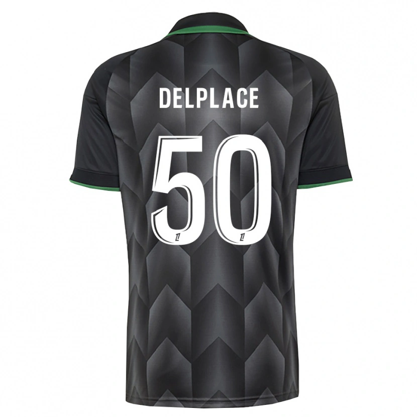 Danxen Uomo Maglia Adam Delplace #50 Verde Bianco Nero Kit Gara Away 2026/27 Maglietta