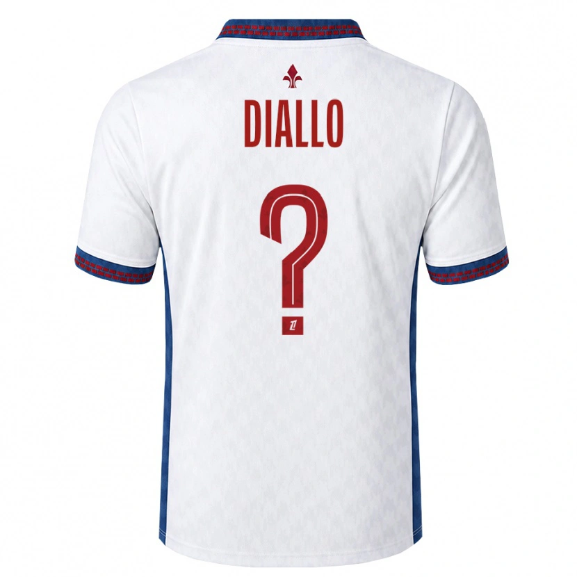 Danxen Uomo Maglia Alpha Diallo #0 Rosso Bianco Blu Kit Gara Away 2026/27 Maglietta