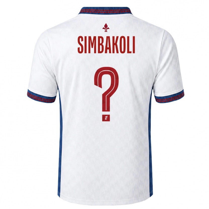 Danxen Uomo Maglia Mamadou Simbakoli #0 Rosso Bianco Blu Kit Gara Away 2026/27 Maglietta
