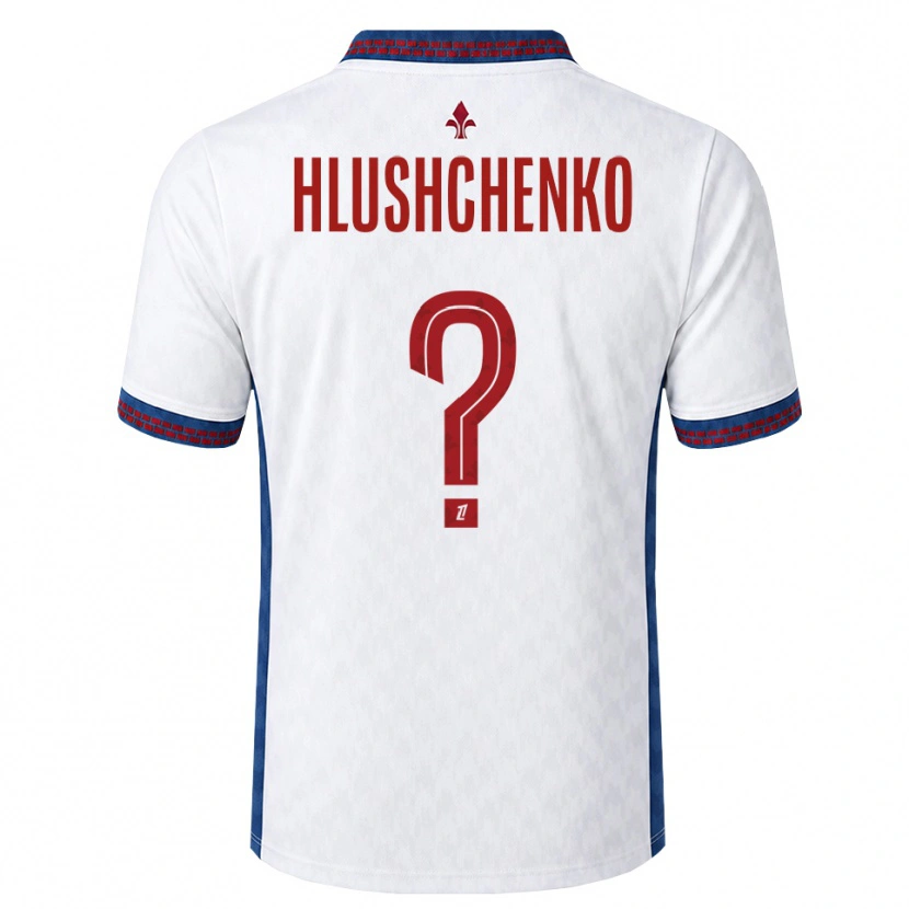 Danxen Uomo Maglia Inna Hlushchenko #0 Rosso Bianco Blu Kit Gara Away 2026/27 Maglietta