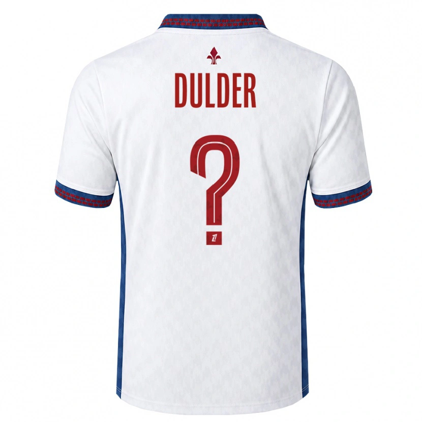 Danxen Uomo Maglia Sifra Dulder #0 Rosso Bianco Blu Kit Gara Away 2026/27 Maglietta
