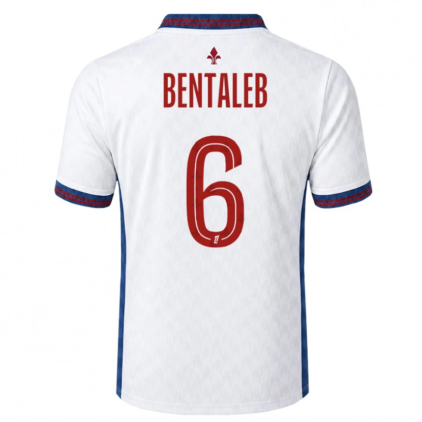 Danxen Uomo Maglia Nabil Bentaleb #6 Rosso Bianco Blu Kit Gara Away 2026/27 Maglietta