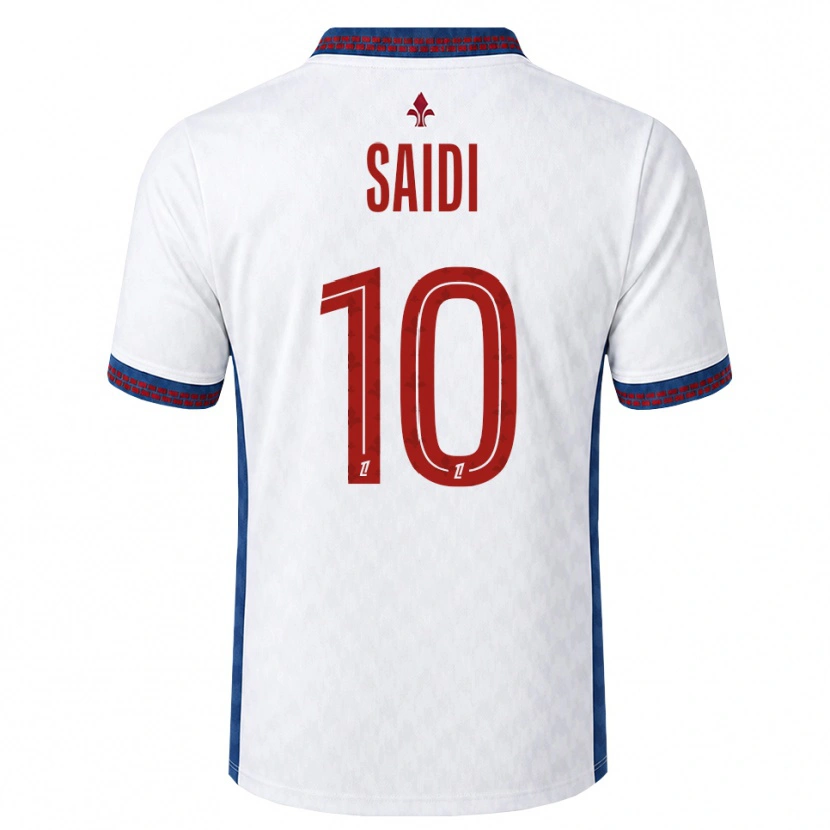 Danxen Uomo Maglia Rachel Saidi #10 Rosso Bianco Blu Kit Gara Away 2026/27 Maglietta