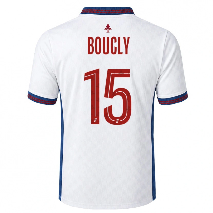 Danxen Uomo Maglia Maite Boucly #15 Rosso Bianco Blu Kit Gara Away 2026/27 Maglietta