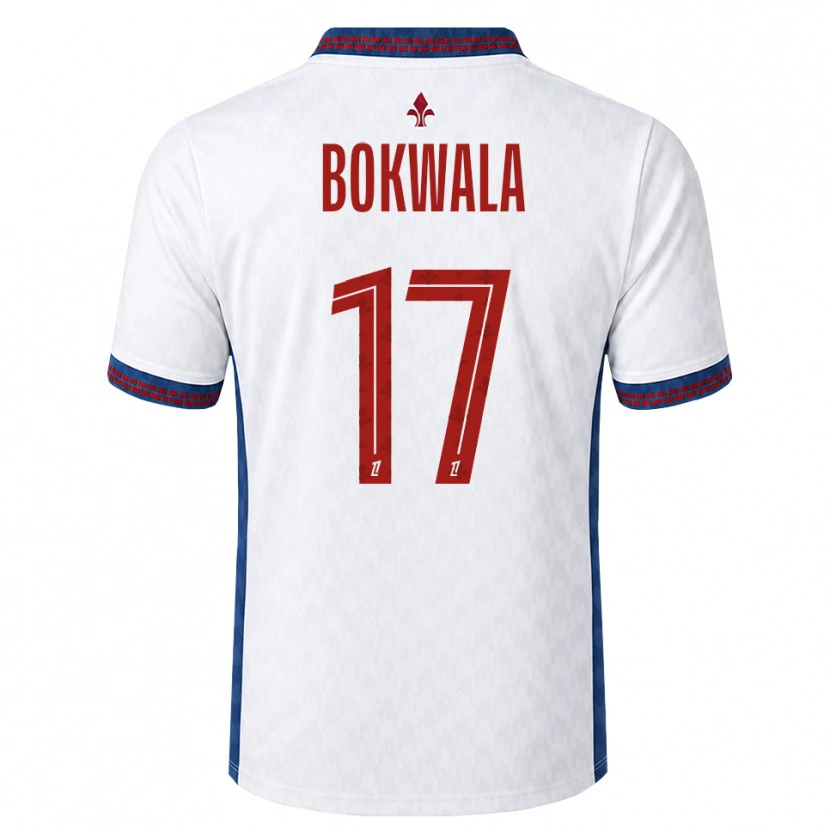 Danxen Uomo Maglia Béni Bokwala #17 Rosso Bianco Blu Kit Gara Away 2026/27 Maglietta
