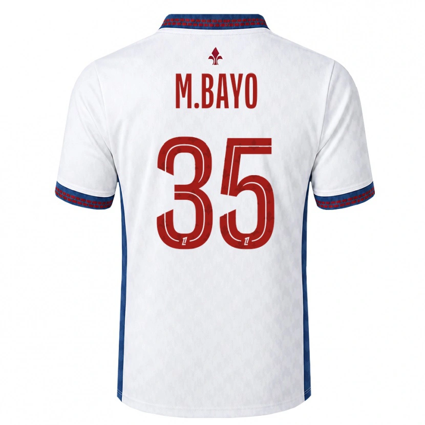 Danxen Uomo Maglia Mohamed Bayo #35 Rosso Bianco Blu Kit Gara Away 2026/27 Maglietta