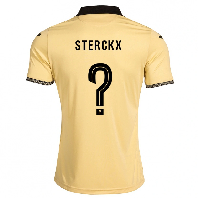Danxen Uomo Maglia Eythann Sterckx #0 Bianco Avorio Nero Kit Gara Away 2026/27 Maglietta