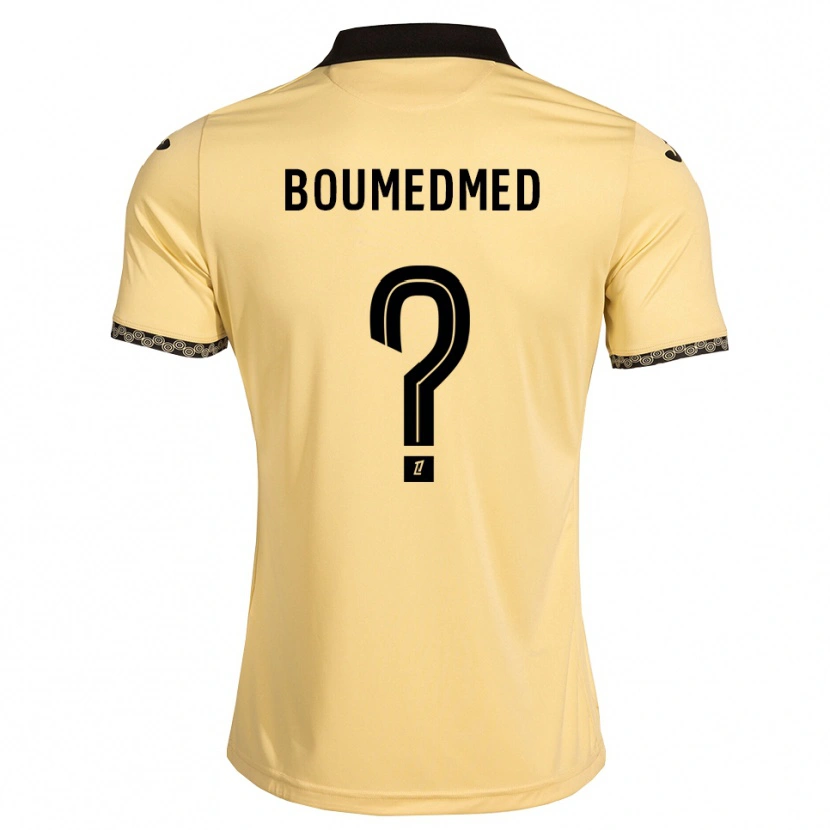 Danxen Uomo Maglia Kamil Boumedmed #0 Bianco Avorio Nero Kit Gara Away 2026/27 Maglietta
