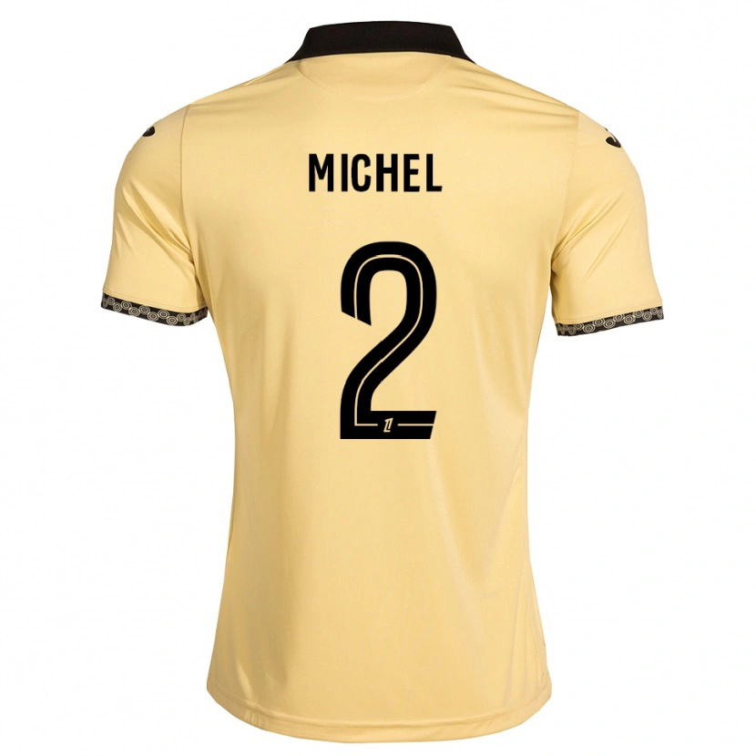 Danxen Uomo Maglia Raphaël Michel #2 Bianco Avorio Nero Kit Gara Away 2026/27 Maglietta