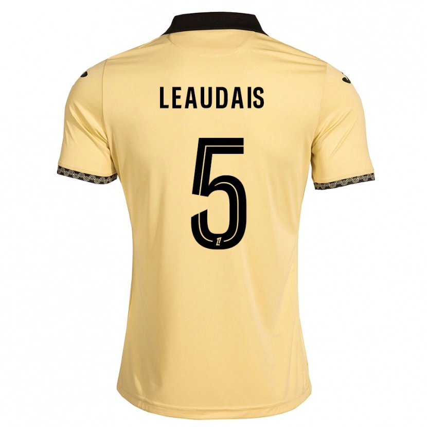 Danxen Uomo Maglia Lucas Leaudais #5 Bianco Avorio Nero Kit Gara Away 2026/27 Maglietta
