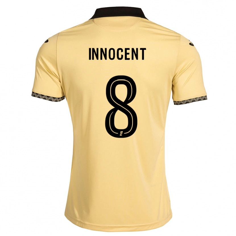 Danxen Uomo Maglia Bonke Innocent #8 Bianco Avorio Nero Kit Gara Away 2026/27 Maglietta