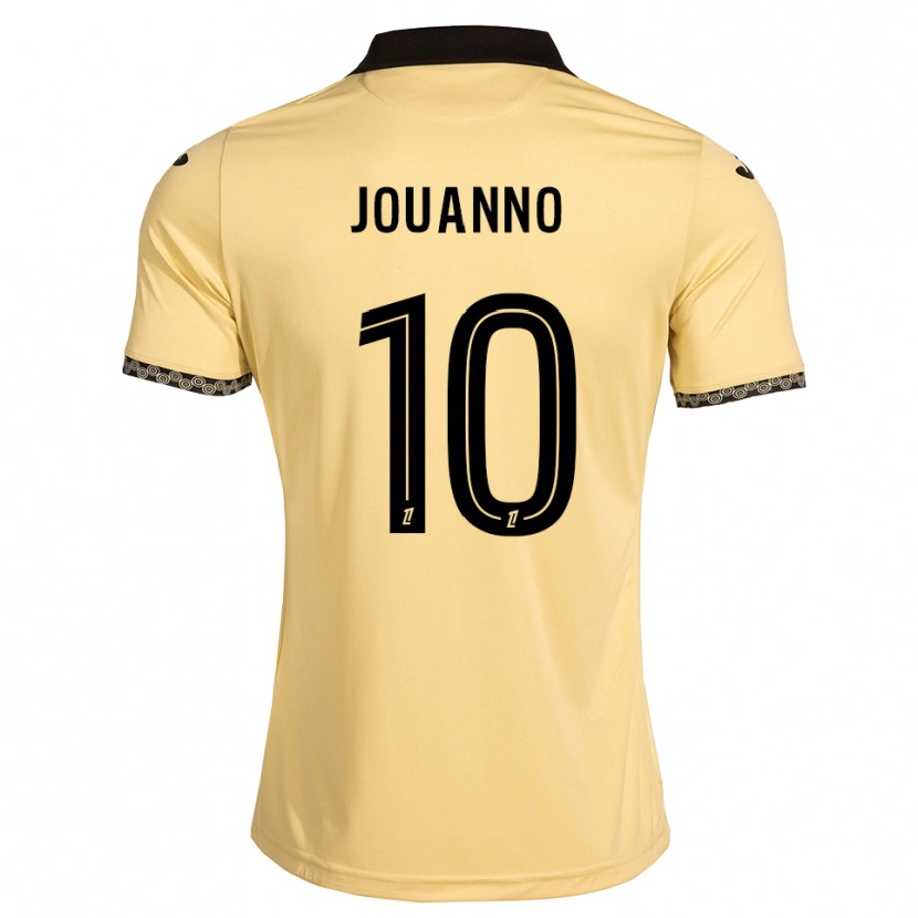 Danxen Uomo Maglia Mathilde Jouanno #10 Bianco Avorio Nero Kit Gara Away 2026/27 Maglietta