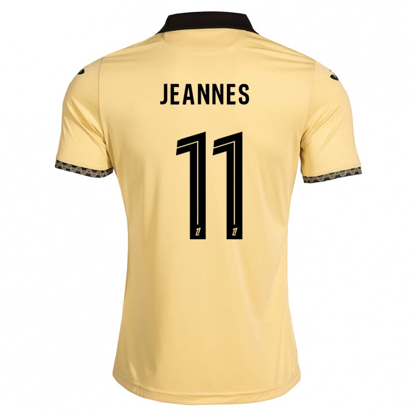 Danxen Uomo Maglia Justine Jeannes #11 Bianco Avorio Nero Kit Gara Away 2026/27 Maglietta