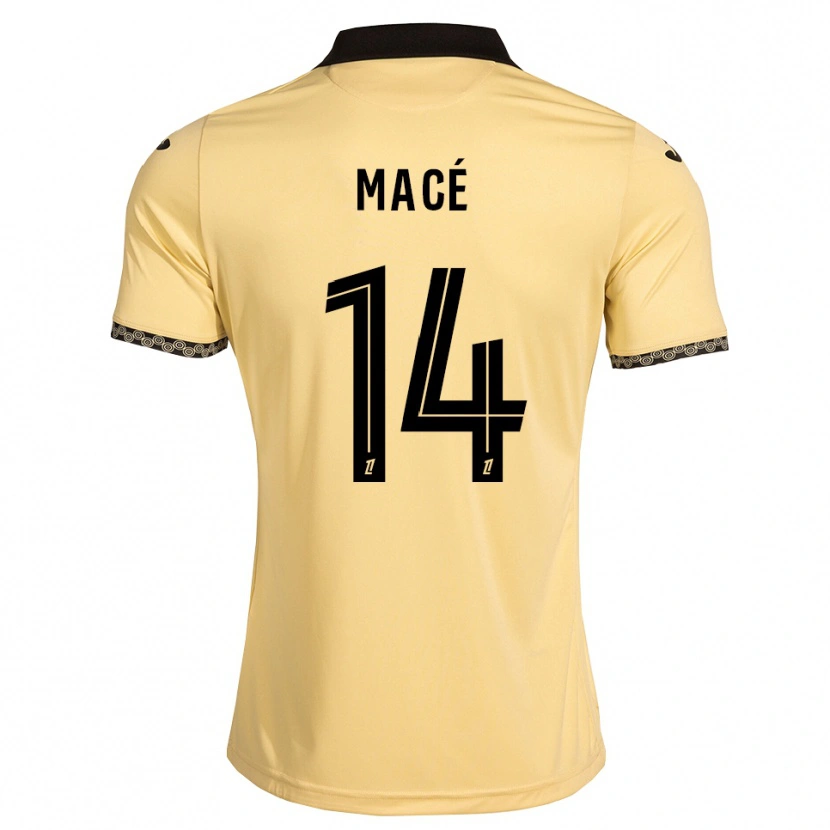 Danxen Uomo Maglia Marine Macé #14 Bianco Avorio Nero Kit Gara Away 2026/27 Maglietta