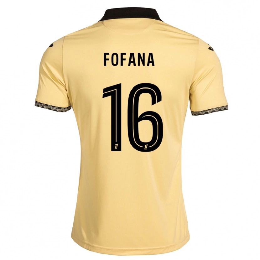 Danxen Uomo Maglia Bahliseny Fofana #16 Bianco Avorio Nero Kit Gara Away 2026/27 Maglietta