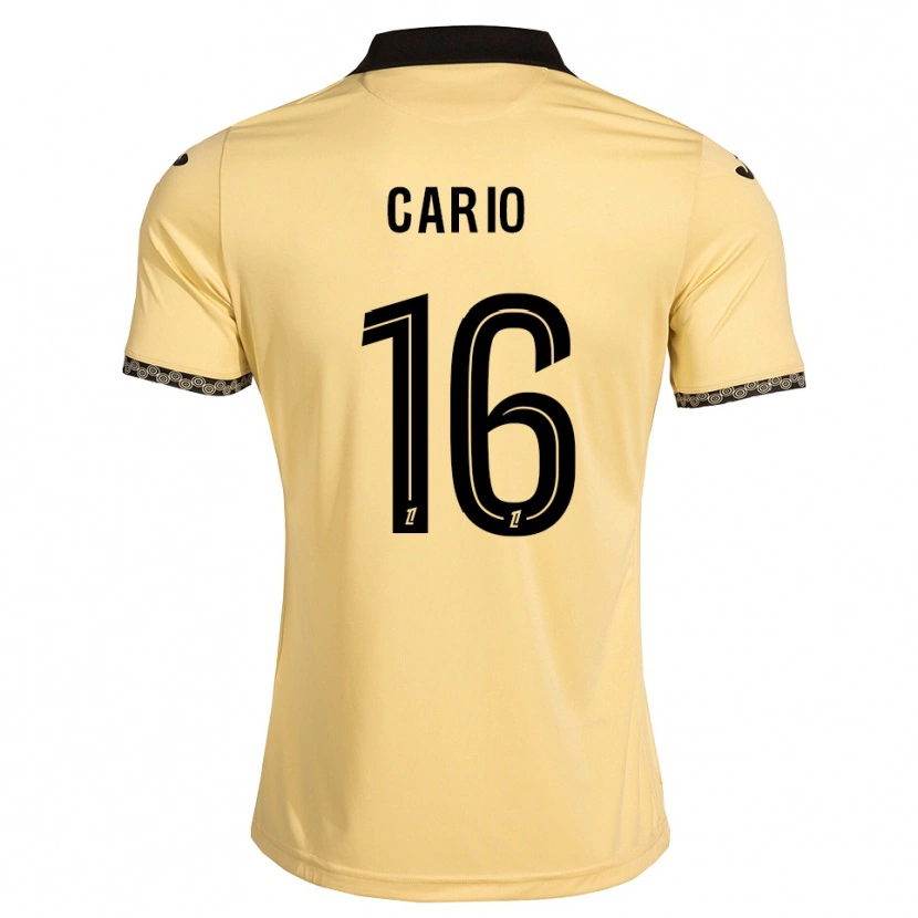 Danxen Uomo Maglia Anthony Cario #16 Bianco Avorio Nero Kit Gara Away 2026/27 Maglietta